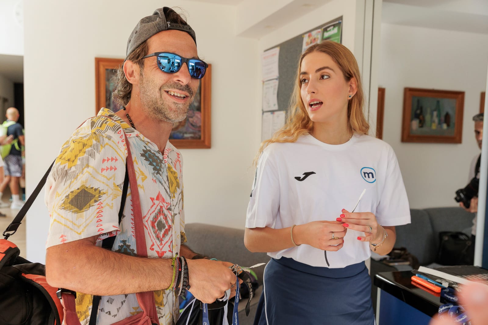 Momento fuori dal campo al Mediolanum Padel Cup