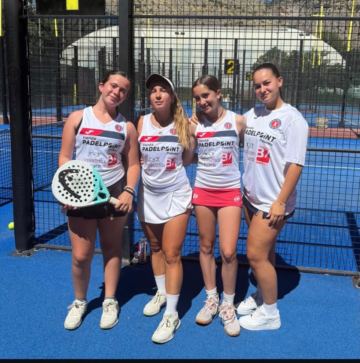 Squadra femminile Padelpoint Palermo